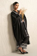 NOIR ECRU-3PC (SHIRT, TROUSER & DUPATTA)
