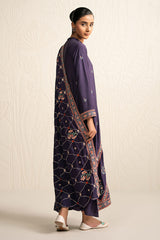 MULBERRY GARNET-3PC (SHIRT, TROUSER & DUPATTA)