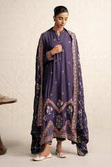 MULBERRY GARNET-3PC (SHIRT, TROUSER & DUPATTA)