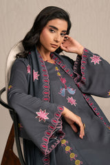 CHARCOAL SPECTRUM-3PC (SHIRT, TROUSER & DUPATTA)