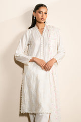 IVORY GLINT- 3PC EMBROIDERED LAWN SUIT