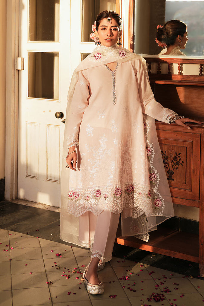 PALE PINK-3 PC(SHIRT,TROUSER & DUPATTA)