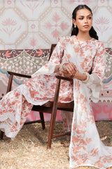 CRIMSON SAND-3 PC PRINTED LAWN SUIT