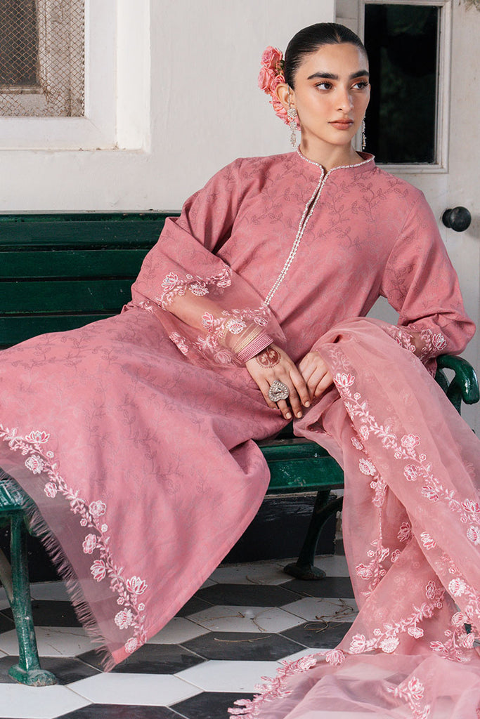 ROUGE TAN- 3PC (SHIRT, TROUSER & DUPATTA)