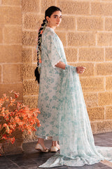 SUBTLE AQUA-3 PC PRINTED LAWN SUIT