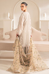 VULCAN MUD-4PC CHIFFON EMBROIDERED SUIT