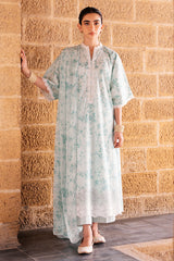 SUBTLE AQUA-3 PC PRINTED LAWN SUIT