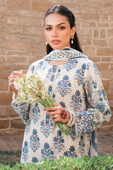 ASTRAL GARDEN-3 PC PRINTED LAWN SUIT