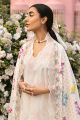 PASTEL BLOOM-3PC (SHIRT, TROUSER & DUPATTA)