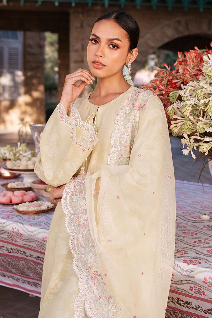 JASMINE GREEN-3 PC DYED LAWN SUIT