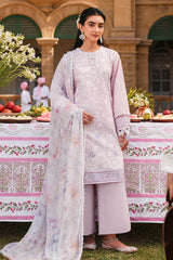 DUSKY LAVENDER-3 PC EMBROIDERED LAWN SUIT