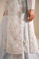 ICY BLING-4PC ORGANZA EMBROIDERED SUIT