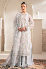 ICY BLING-4PC ORGANZA EMBROIDERED SUIT