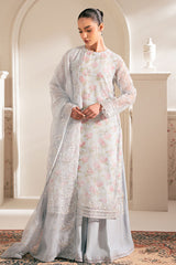 ICY BLING-4PC ORGANZA EMBROIDERED SUIT