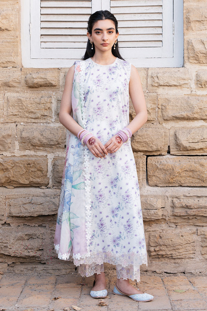 FLORAL HAZE - 3PC (SHIRT, TROUSER & DUPATTA)