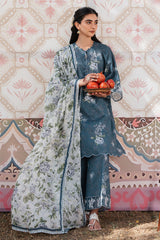 ORCHID OASIS-3 PC PRINTED LAWN SUIT