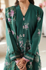 LAUREL GREEN -3PC (SHIRT, TROUSER & DUPATTA)