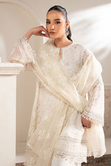 LOTUS BLOOM-4PC NET EMBROIDERED SUIT