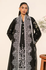 RAVEN GRACE- 3PC EMBROIDERED LAWN SUIT