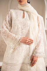 LOTUS BLOOM-4PC NET EMBROIDERED SUIT