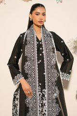 RAVEN GRACE- 3PC EMBROIDERED LAWN SUIT