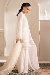 LOTUS BLOOM-4PC NET EMBROIDERED SUIT