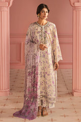 LILAC BLOOM-3PC (SHIRT, TROUSER & DUPATTA)