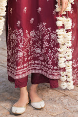 RUBY ROUGE-3 PC EMBROIDERED LAWN SUIT