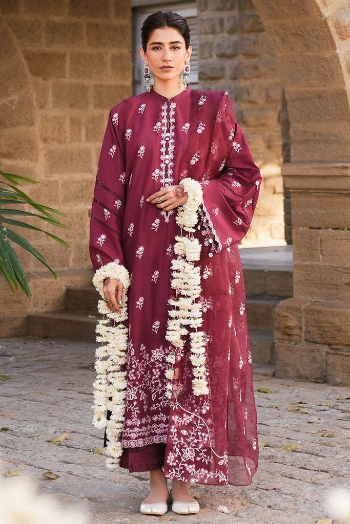 RUBY ROUGE-3PC (SHIRT, TROUSER & DUPATTA)