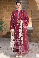 RUBY ROUGE-3 PC EMBROIDERED LAWN SUIT