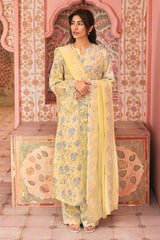 SUNSHINE DREAM-3PC PRINTED LAWN SUIT