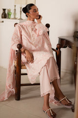 PEACH PEARL- 3PC EMBROIDERED LAWN