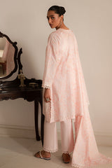 PEACH PEARL- 3PC EMBROIDERED LAWN