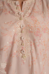 PEACH PEARL- 3PC EMBROIDERED LAWN