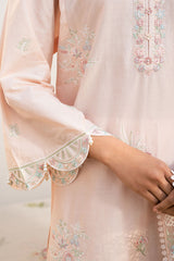 PEACH BLOOM- 3PC EMBROIDERED LAWN SUIT