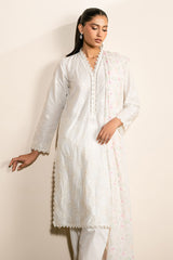 IVORY GLINT- 3PC EMBROIDERED LAWN SUIT