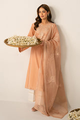 DUSTY CORAL-2PC (SHIRT & DUPATTA)