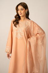 DUSTY CORAL-2PC (SHIRT & DUPATTA)