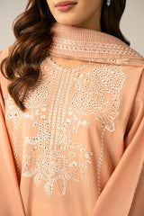 DUSTY CORAL-2PC (SHIRT & DUPATTA)