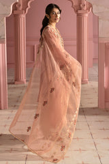 ROSE QUARTZ-3PC PRINTED LAWN SUIT