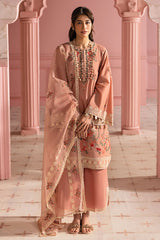 ROSE QUARTZ-3PC PRINTED LAWN SUIT