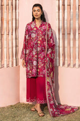 WHIMSICAL ZEST-3PC PRINTED LAWN SUIT