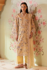 OLIVE MUSE-3PC PRINTED LAWN SUIT