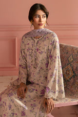 LILAC BLOOM-3PC (SHIRT, TROUSER & DUPATTA)