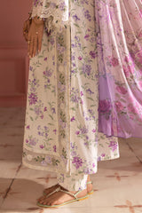 LILAC BLOOM-3PC (SHIRT, TROUSER & DUPATTA)