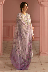 LILAC BLOOM-3PC PRINTED LAWN SUIT