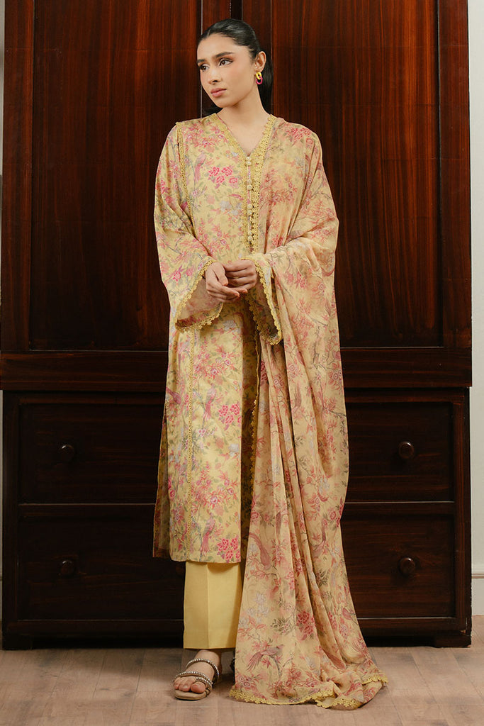 VERDANT GLOOM-3 PC PRINTED LAWN SUIT