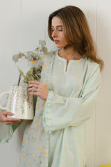 DAISY BLOOM-3 PC LAWN PRINTED SUIT