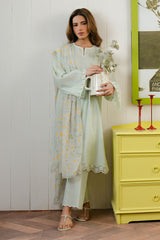 DAISY BLOOM-3 PC LAWN PRINTED SUIT