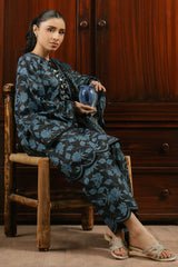 BLUE WAVE-3 PC LAWN PRINTED SUIT